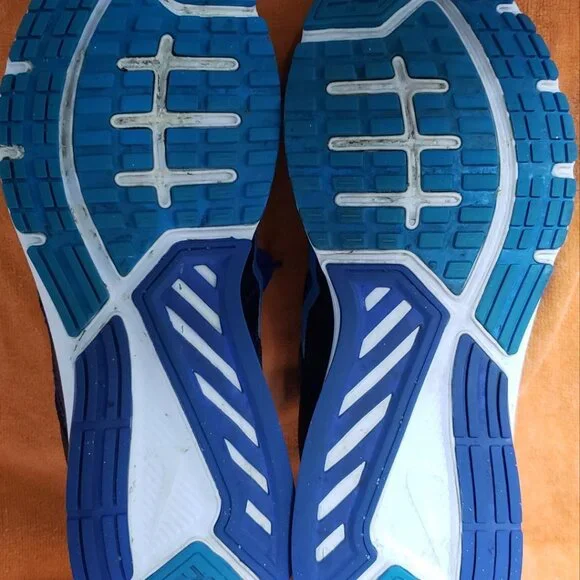 WOMENS NIKE DART XII 12 BLACK & BLUE SNEAKERS SIZE 9 - Picture 8 of 8